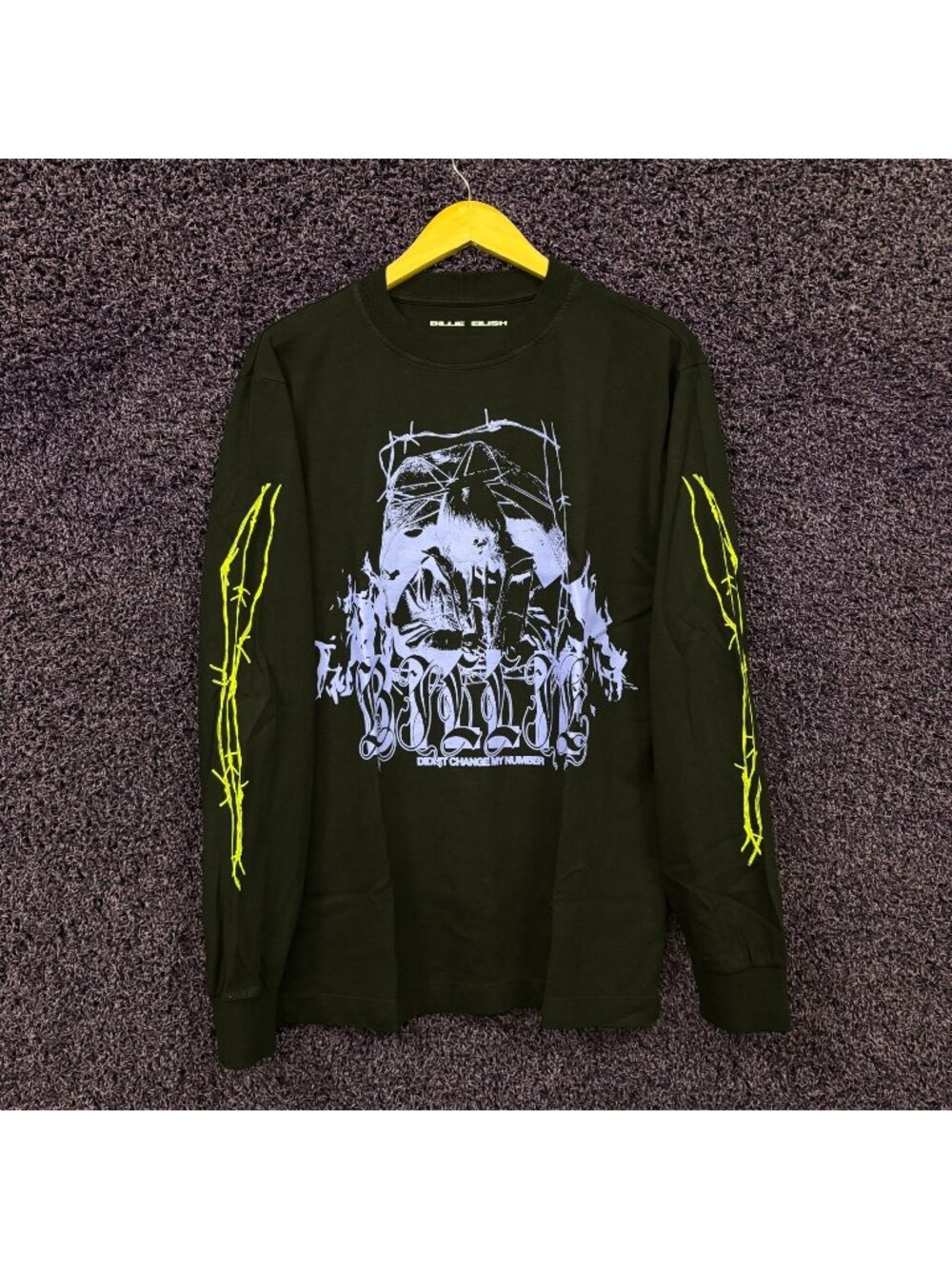 Billie Eilish Didn't Change My Number L/S Shirt Size Medium